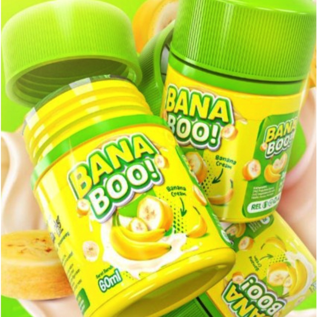 LIQUID 60ML BANA BOO RASA PISANG BANANABOO ENAK