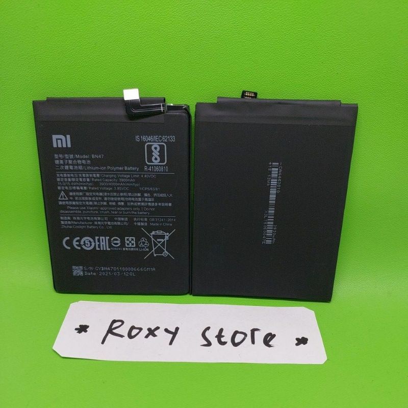 Battery Baterai Batre Xiaomi Redmi 6 Pro / Mi A2 Lite BN47 Original