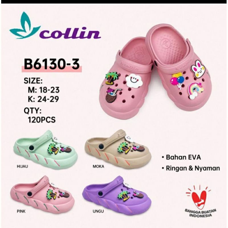 TERMURAH SANDAL ANAK BAYI BALITA PEREMPUAN IMUT LUCU UKURAN 18-29 COLLIN