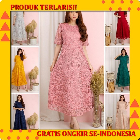 Cherlyn Mididress A10 - Baju Dress Midi Dres Setelan Kemeja Cewe Wanita Cewek Casual Korea Longdress