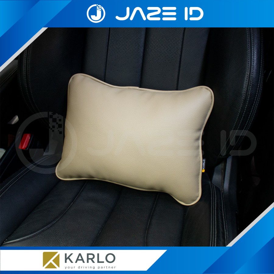 Karlo Bantal Pinggang Duduk Pemium Mobil Basic Dark Brown Coklat Tua