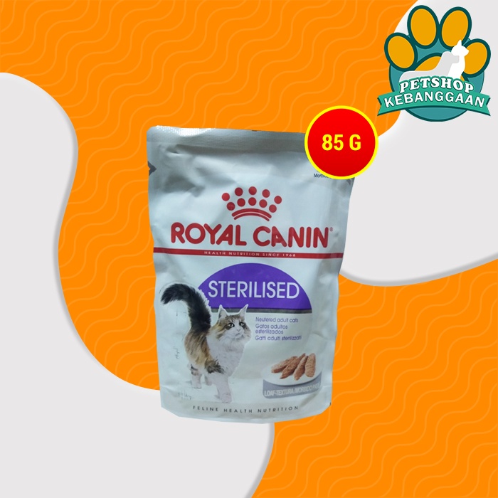 Makanan Basah Kucing Steril Royal Canin Sterillised Cat Food 85 Gram