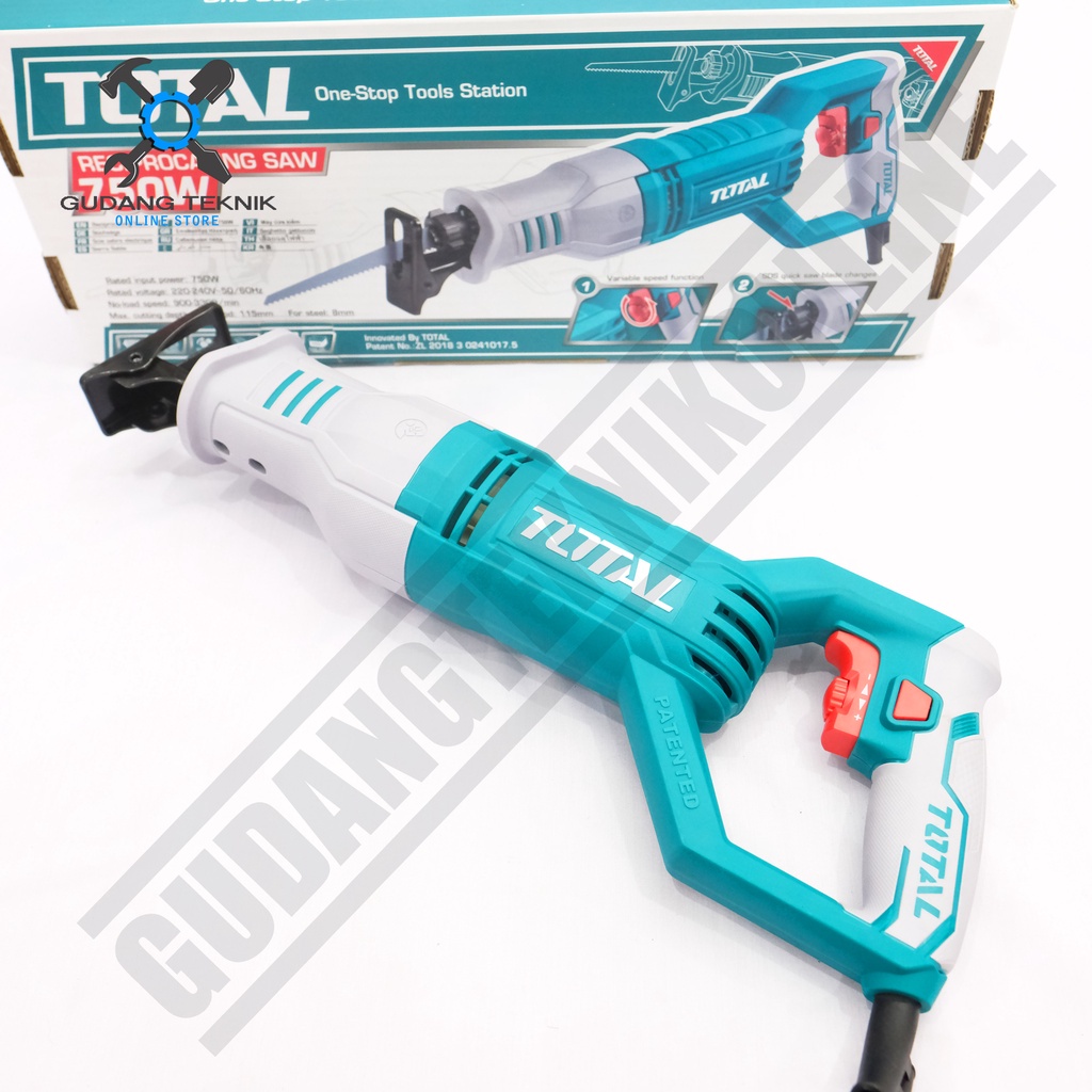 Mesin Gergaji Kayu 6&quot; 750Watt TS100806 TOTAL / Reciprocating Saw 6Inch 750 Watt TS 100806 TOTAL