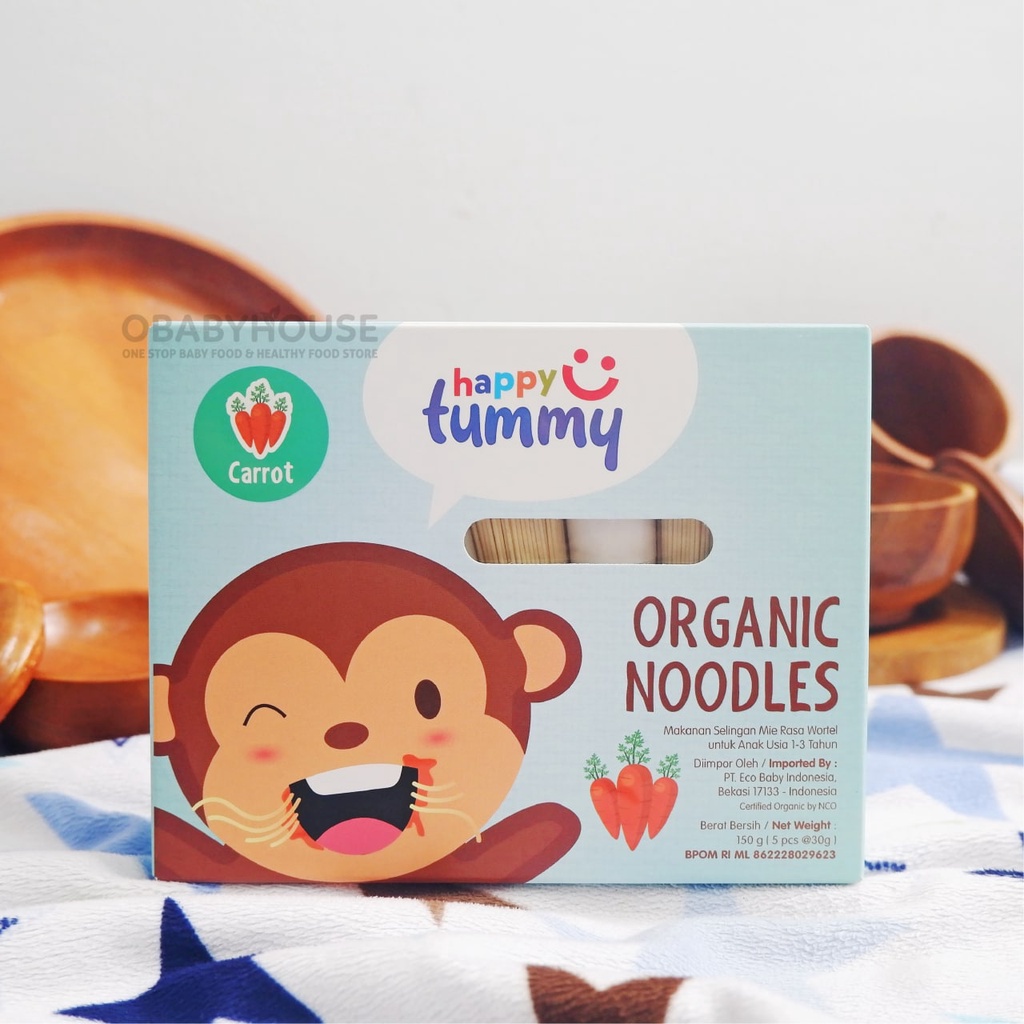 Happy Tummy Organic Noodle Carrot 150 gr