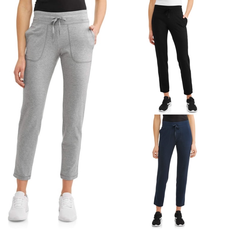 ATHLETIC WORKS KNIT CAPRIS PANTS