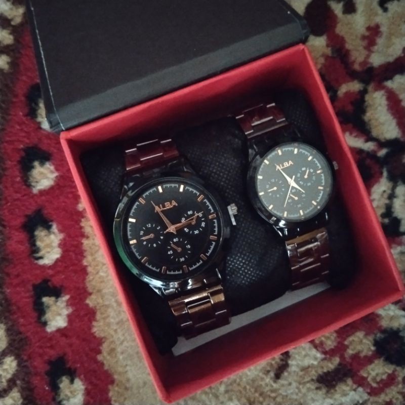 jam tangan couple rantai cod