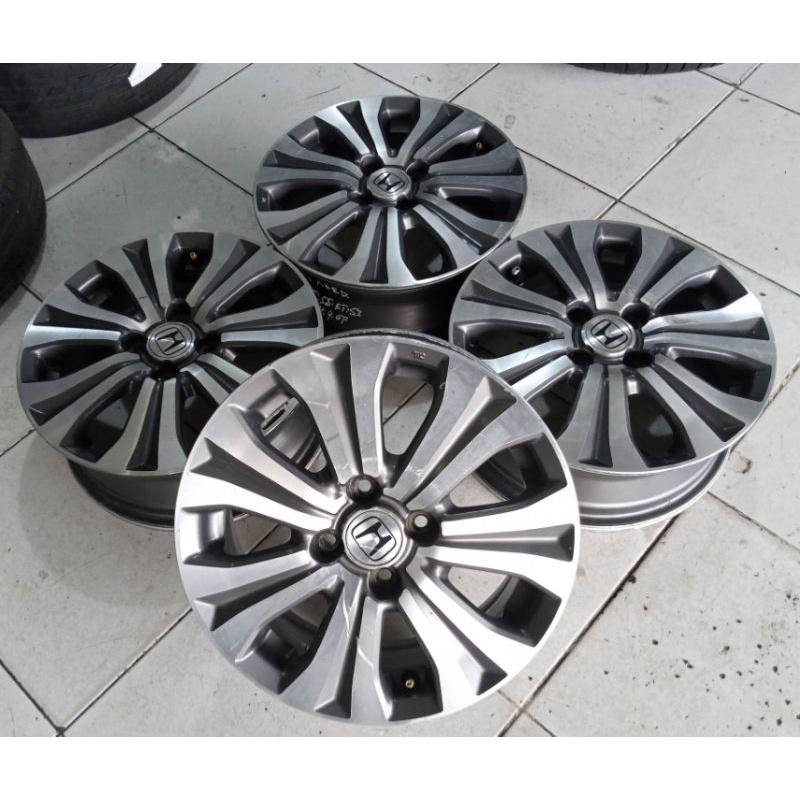 Velg original OEM Copotan Honda Freed Ring 15x5,5 Pcd 4x100 ET50 grey polis Buat Brio Agya sigra Cit