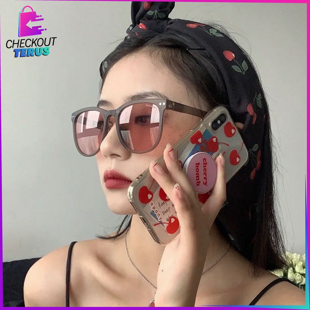 CT C662 Kacamata Hitam Wanita Korean Style Model Lipat Kaca Mata Pantai Sunglasses Anti-UV Wanita Pria Import Fashion