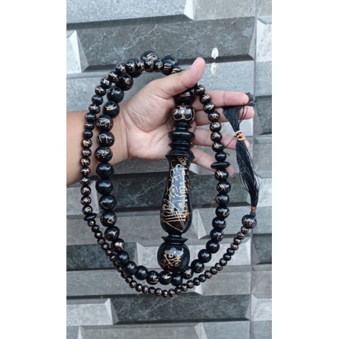 tasbih cambuk asmaul husna 99 butir tasbih kayu walikukun 99 butir pecut asmaul husna