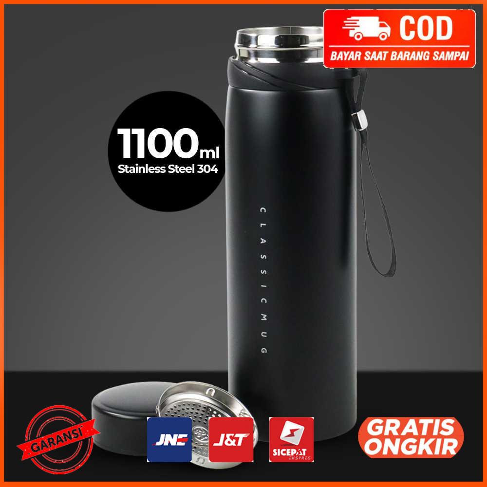 Botol Minum Termos Stainless Steel Water Bottle 1100ml 8722E