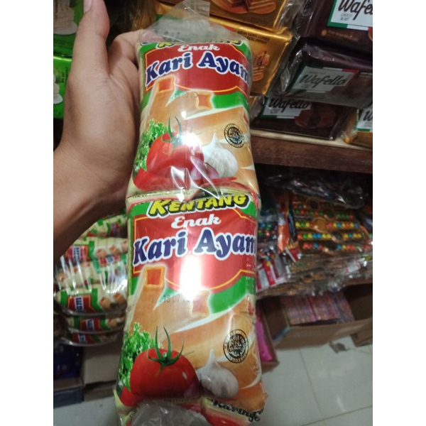 

Kentang Enak Makanan Ringan Rasa Kari Ayam 20Pcs