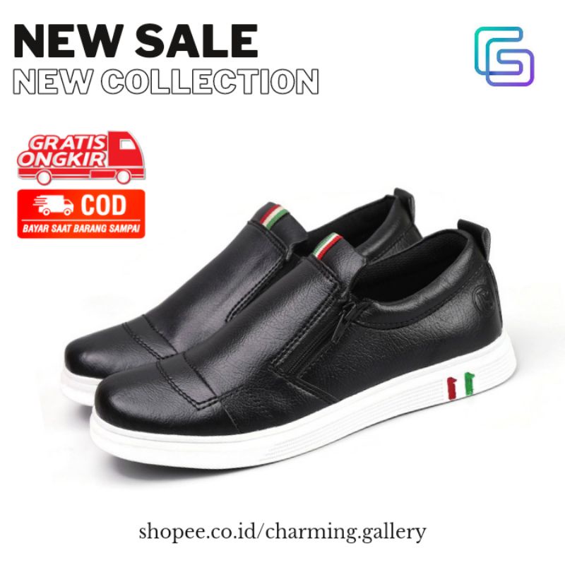 Sepatu Kulit Pria Casual Sepatu Laki Laki Stylish Cowok Dewasa Formal Premium New Joemen Original