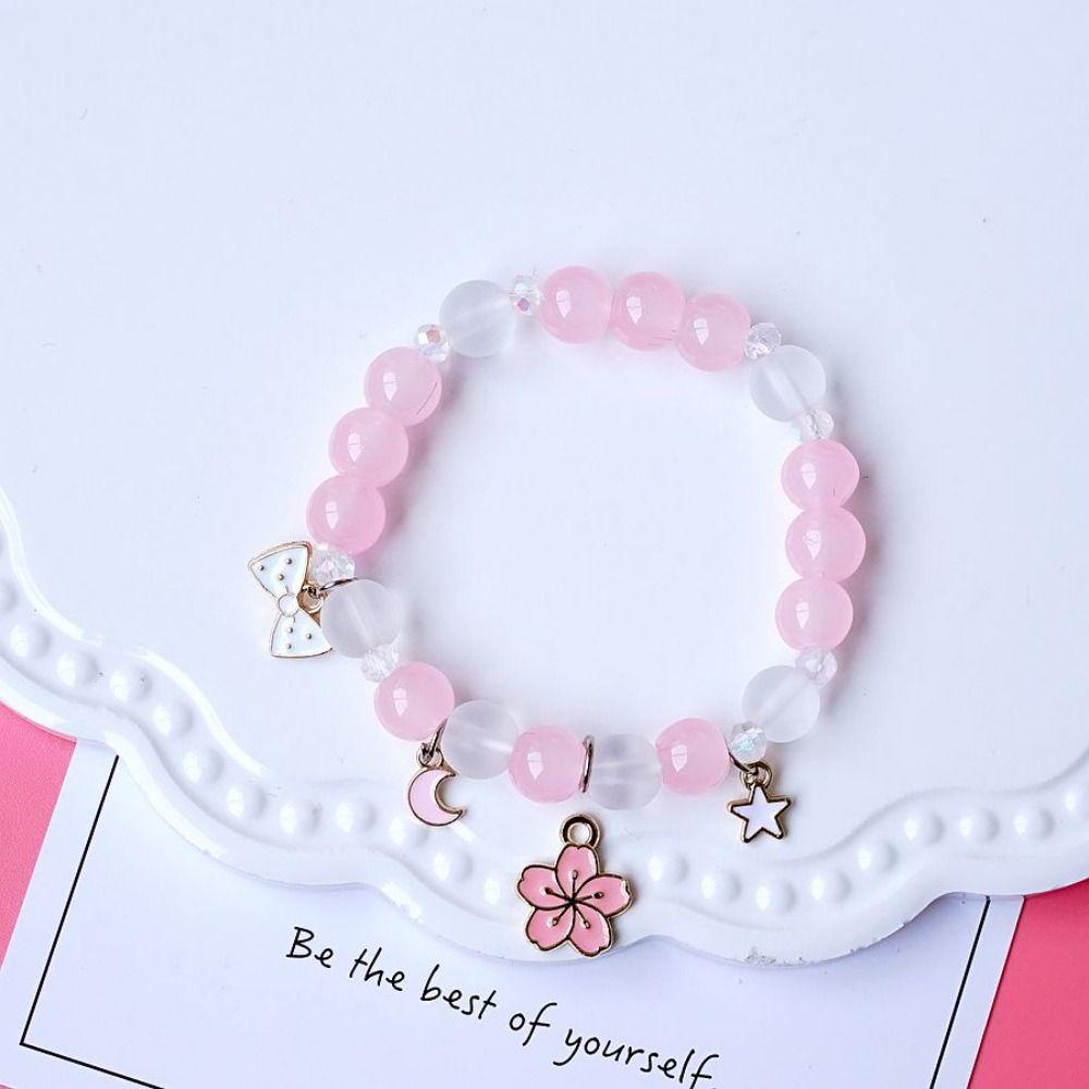 Nickolas1 Cinnamoroll Gelang Temperamen Handmade Perhiasan Aksesoris Hadiah Pacar DIY Liontin Wanita Gelang Gaya Korea Gelang