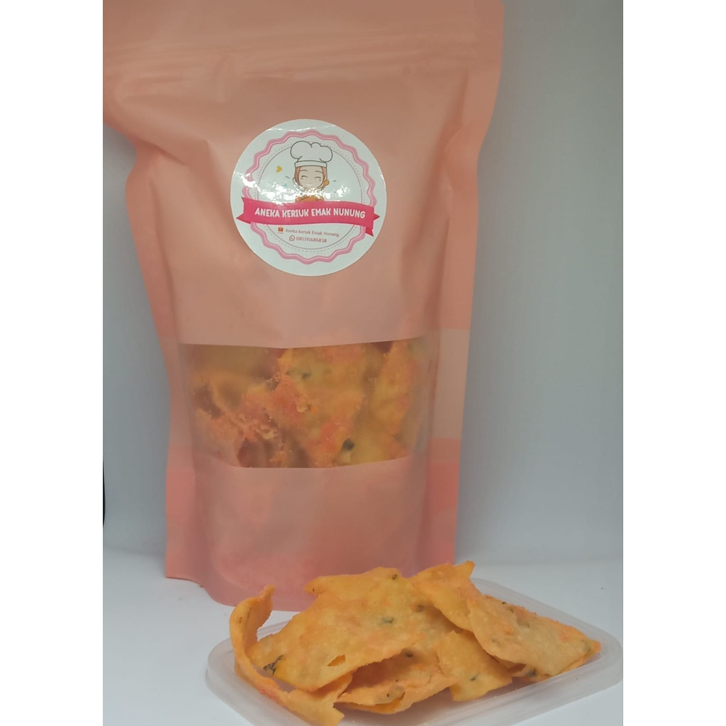 

Keripik Aceh Original, Balado Pedas, Balado Sedang, Jagung Manis, Keju Manis Homermade 250Gr