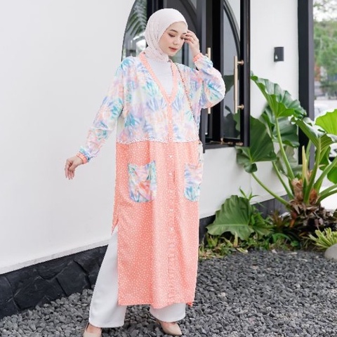 Eleanorre Gantari Kaftan Atasan Muslim Wanita