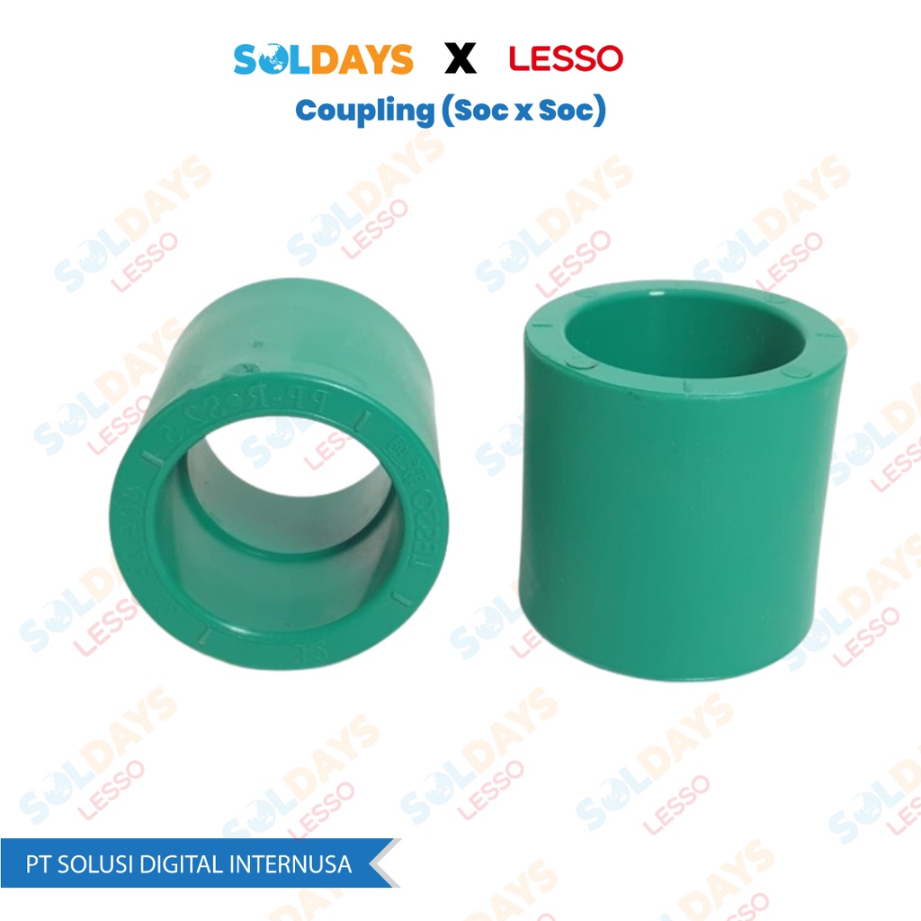 Lesso PPR Coupling dn20 / Soc x Soc 1/2&quot; / Socket 1/2 inch / PPR
