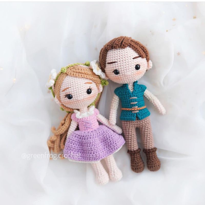 READY Boneka Amigurumi couple Rapunzel/boneka rajut