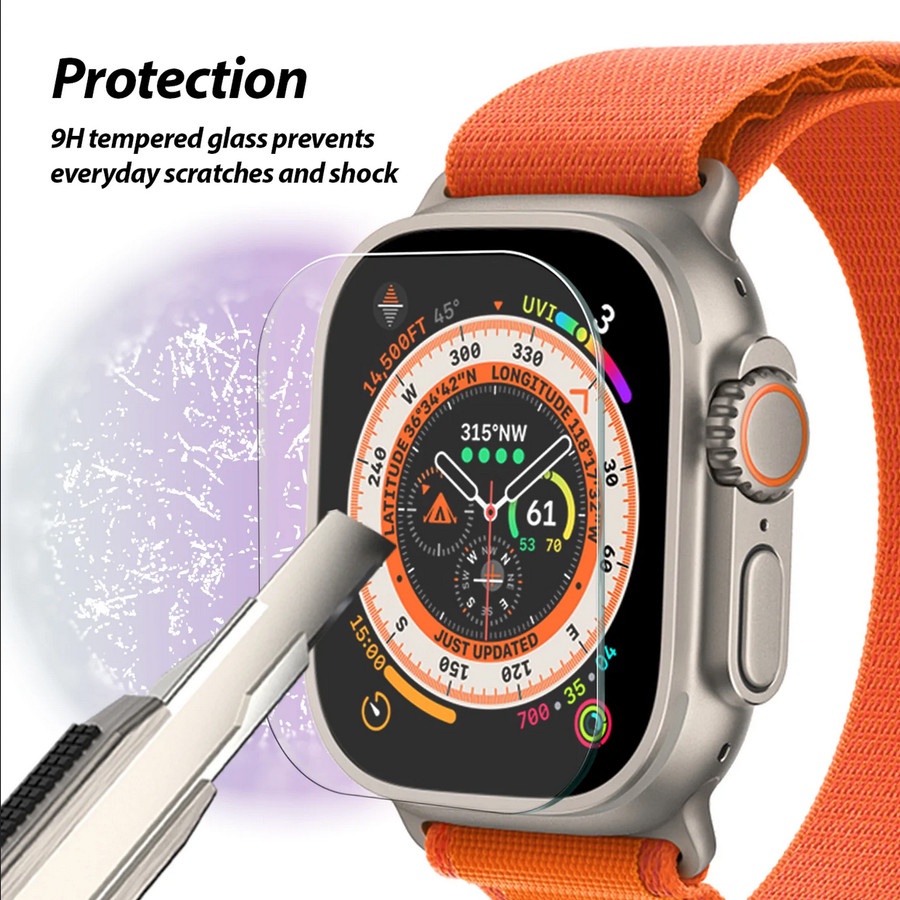 Whitestone Dome Glass EZ for Apple Watch Ultra 49mm Tempered Glass