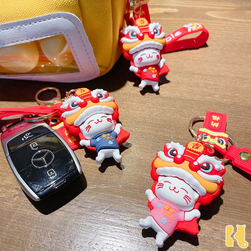 ACC Market88 Gantungan Kunci Barongsai / Gangtungan Kunci Imlek / Aksesoris Imlek / Keychain Imlek