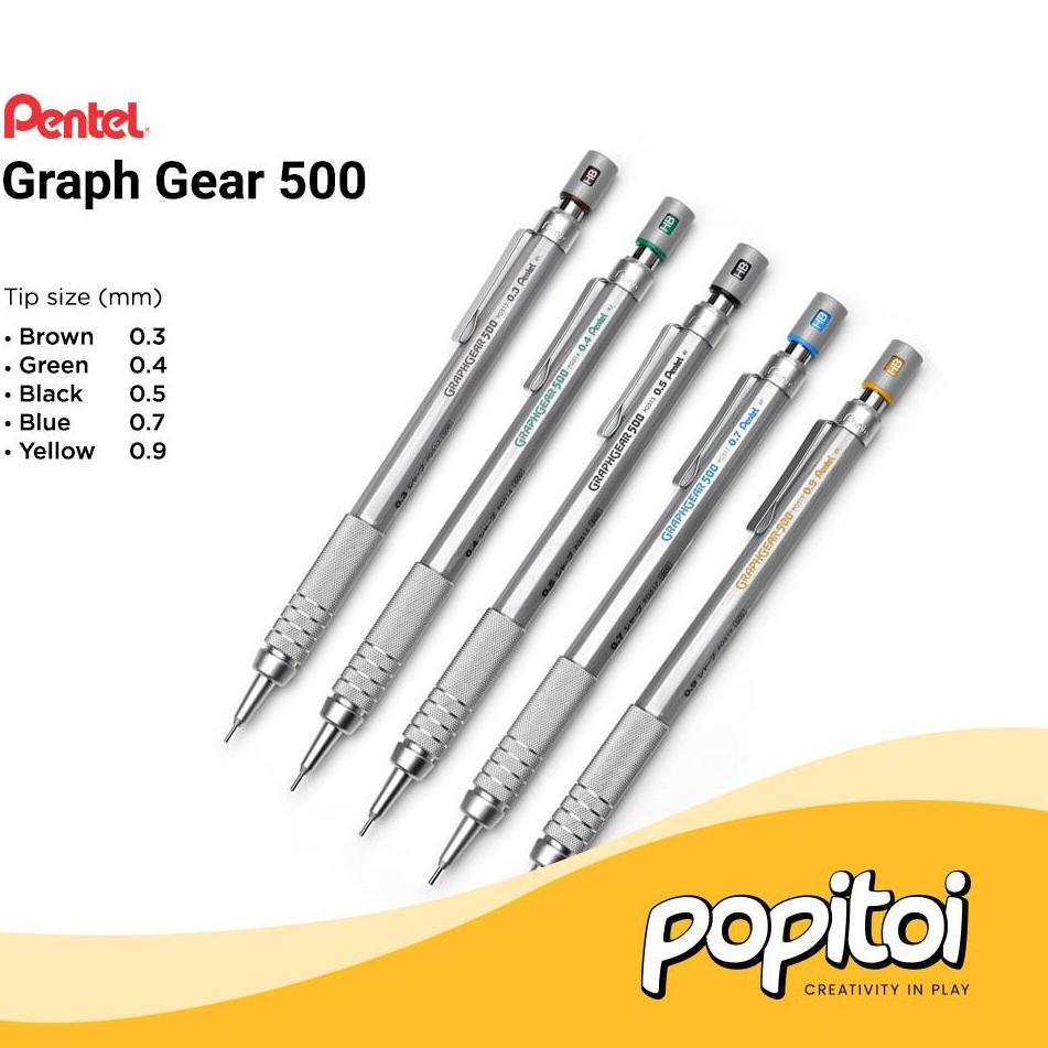 

⇊ Pentel Graph Gear 500 Mechanical Drafting Pencil GraphGear Pensil Mekanik ⍇