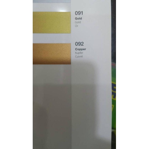 

Sticker Oracal 651 Doff/Matt (Silver, Gold & Copper)