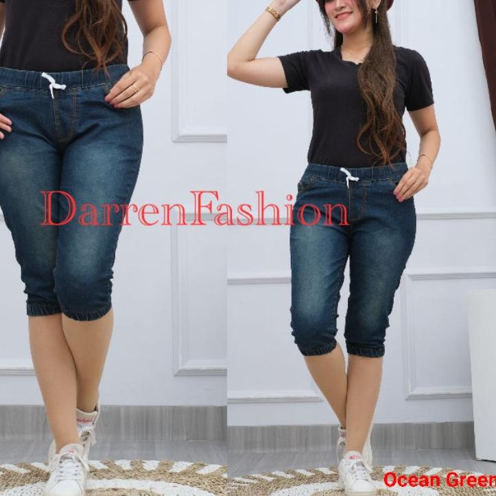 Special Price Celana Jogger Jeans 7/8 Untuk Wanita Dewasa . Celana Pendek Jogger Murah . Jogger Jean