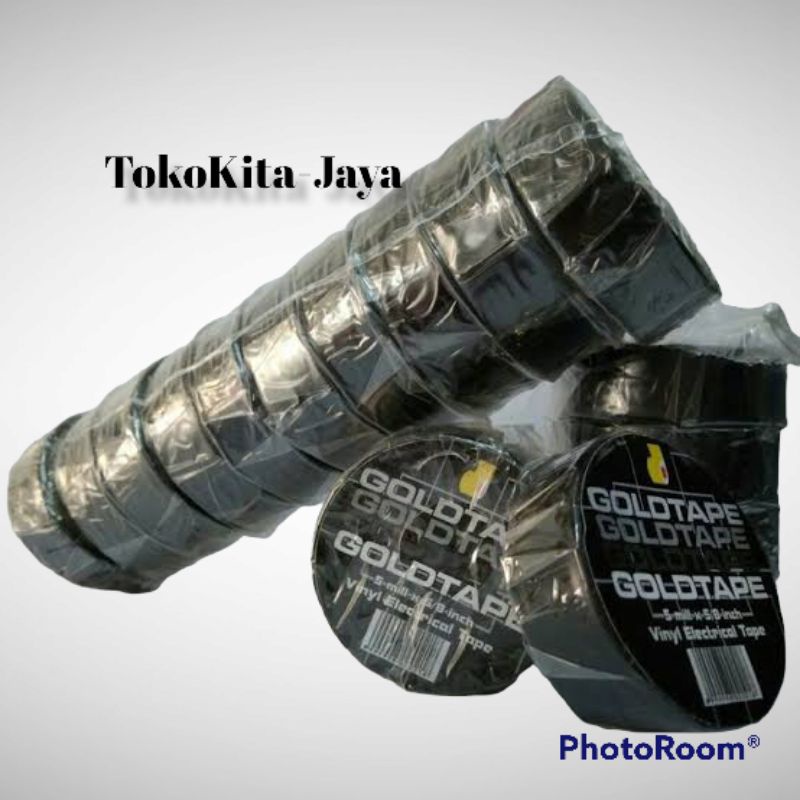 

Solasi Listrik / Solasi Hitam Goldtape (1 pack isi 10)