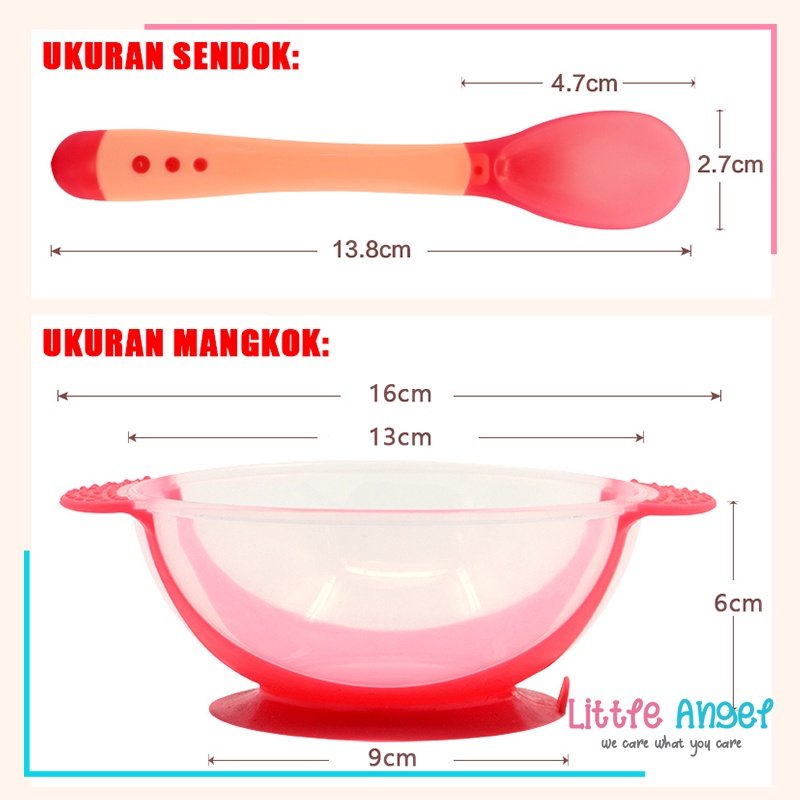 MANGKOK BAYI MPASI Anti Tumpah Silicon Set Peralatan Makan Sendok Lucu Tempat Wadah Susu Bayi Murah