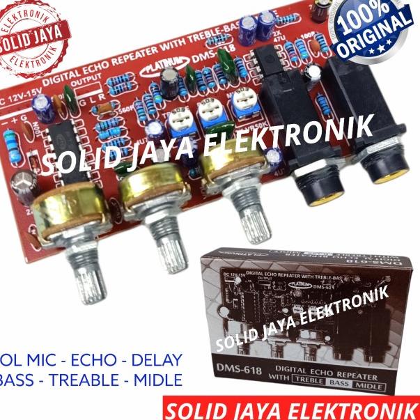 KIT DIGITAL ECHO REPEATER DMS618 DMS 618 MIC BASS TREABLE PLATINUM