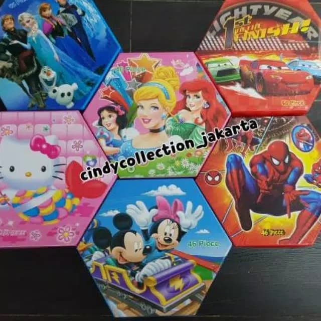 

[COD] 4in1 crayon set tingkat 4 / crayon susun 46 pcs hadiah kado anak - Princess