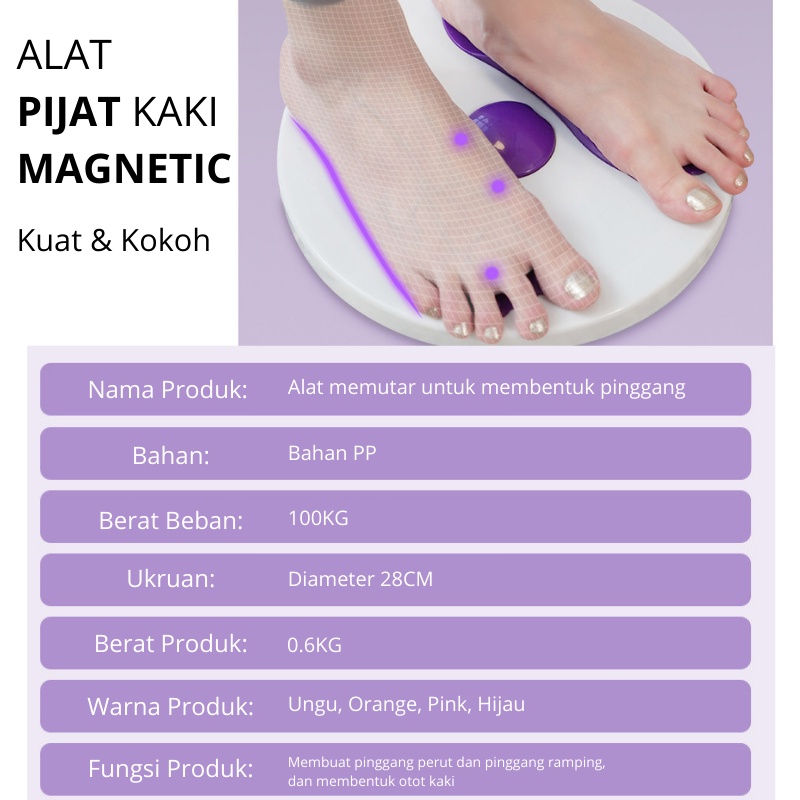 CEO Magnetic Waist Twisting Alat Fitness Olahraga Trimmer Putar Pengecil Tubuh dan Pinggang / jogging body plate