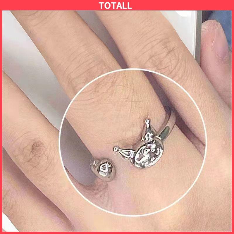 COD Cincin Kuromi Melody Adjustable Kartun Lucu Korea Cincin Untuk Wanita-Totall