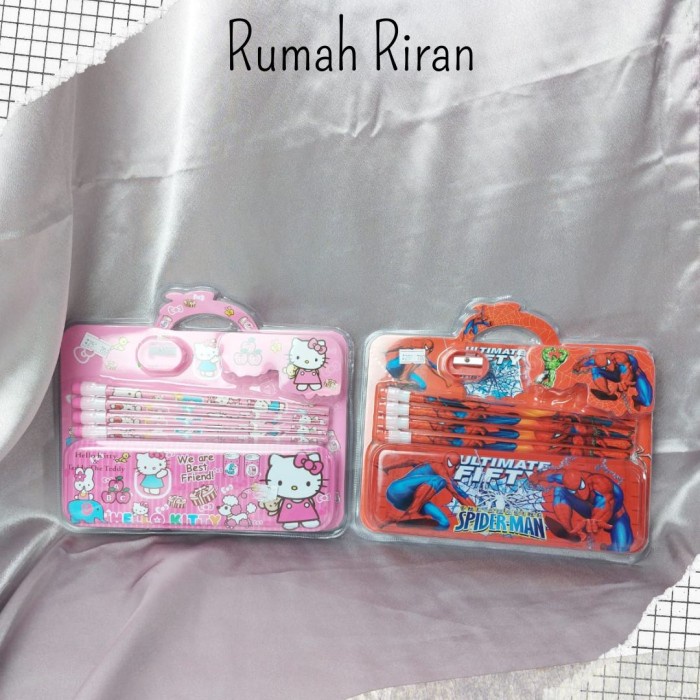 

Set Alat Tulis Anak Gift Set Alat Tulis Anak Karakter - Spiderman