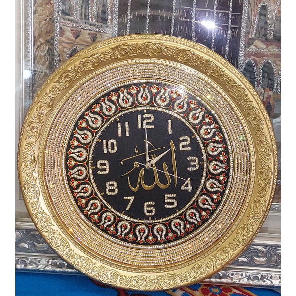 Jam Kaligrafi Allah Swarosvki Turkey Swarovski