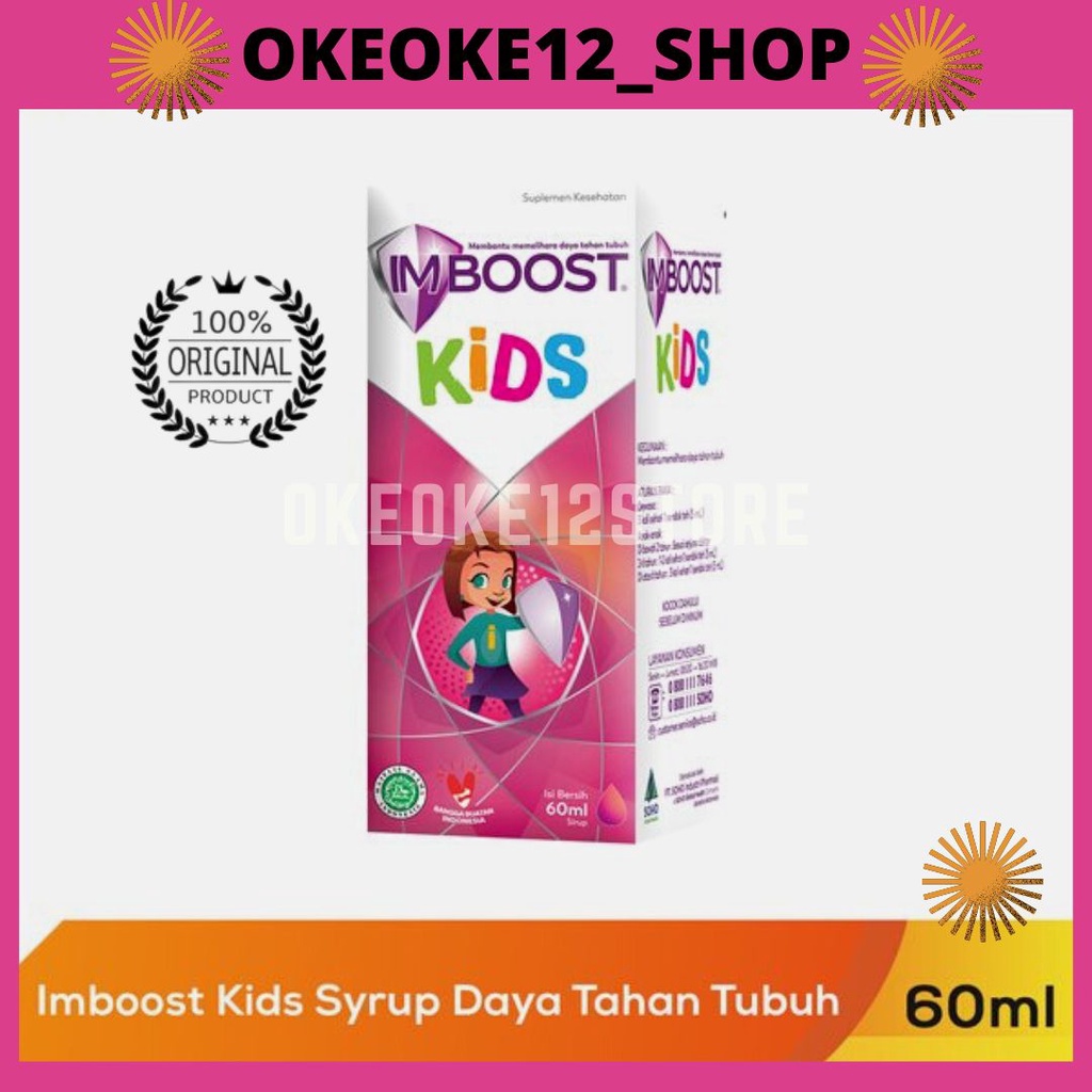 Imboost Kids anak Syrup Daya Tahan Tubuh vitamin anak 60ml