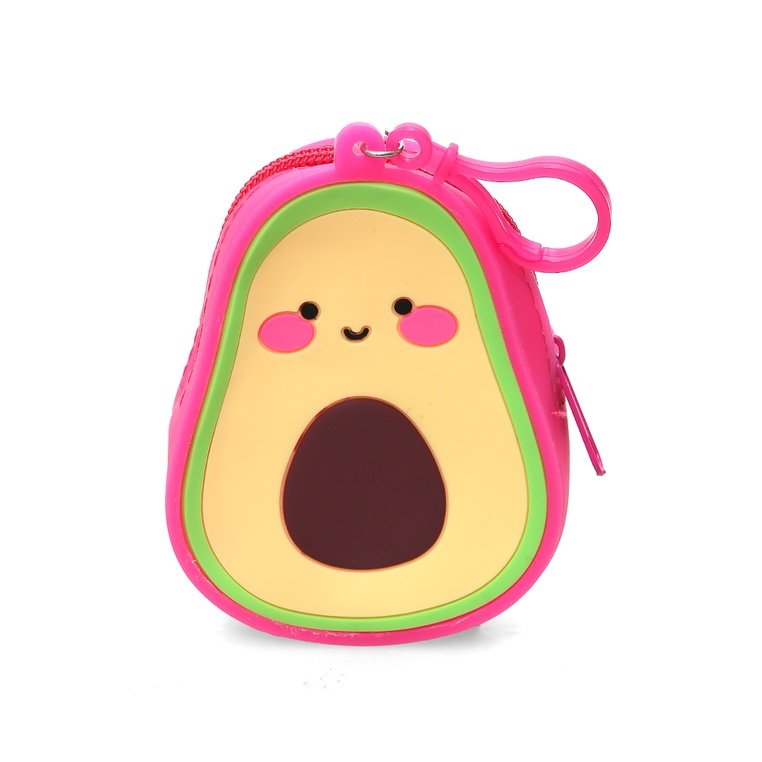 Chloe Dompet Jelly Anak Unisex Coin Purse Uniqe Design Material Silicone ORIGINAL - Merah Fanta