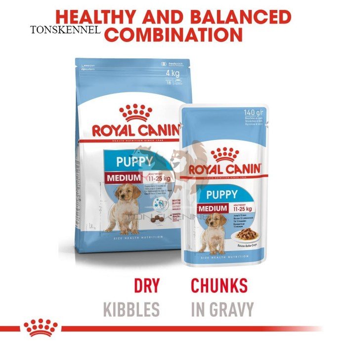 Royal Canin Medium Puppy Makanan Anak Anjing Wet Pouch 140gr rc