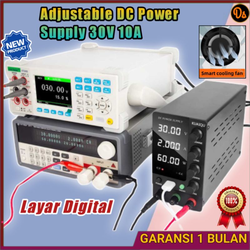 PROMO Adjustable DC Power Supply 30V 10A - SPS-C3010 KUAIQU 7RAD1CBK