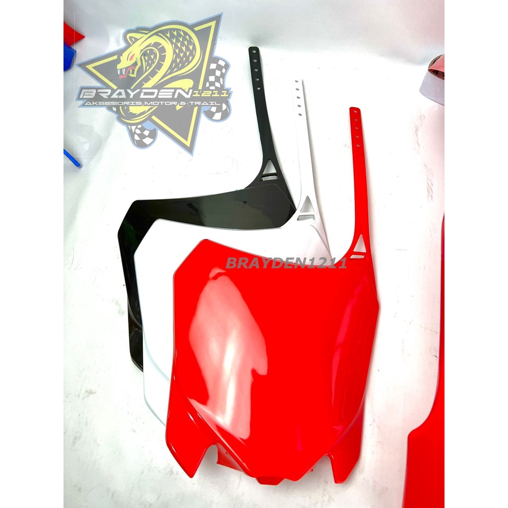 papan nomor dan spakbor depan crf 250 panjang