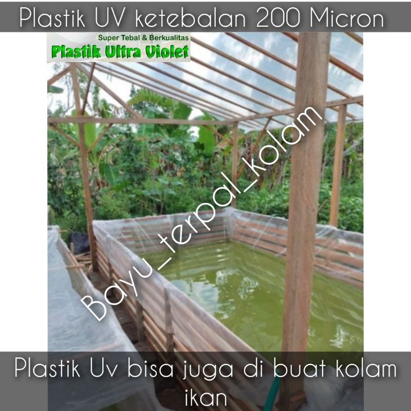 PLASTIK UV 4meter X 10meter SUDAH DIJAIT + DIKASIH RING KUALITAS TERJAMIN BAGUS