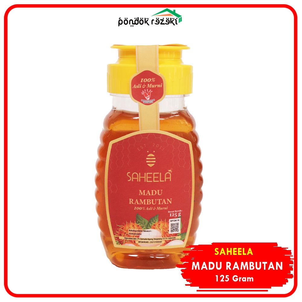 

Saheela Madu Murni Rambutan 125gr BPOM | 100% Madu Murni Tanpa Campuran