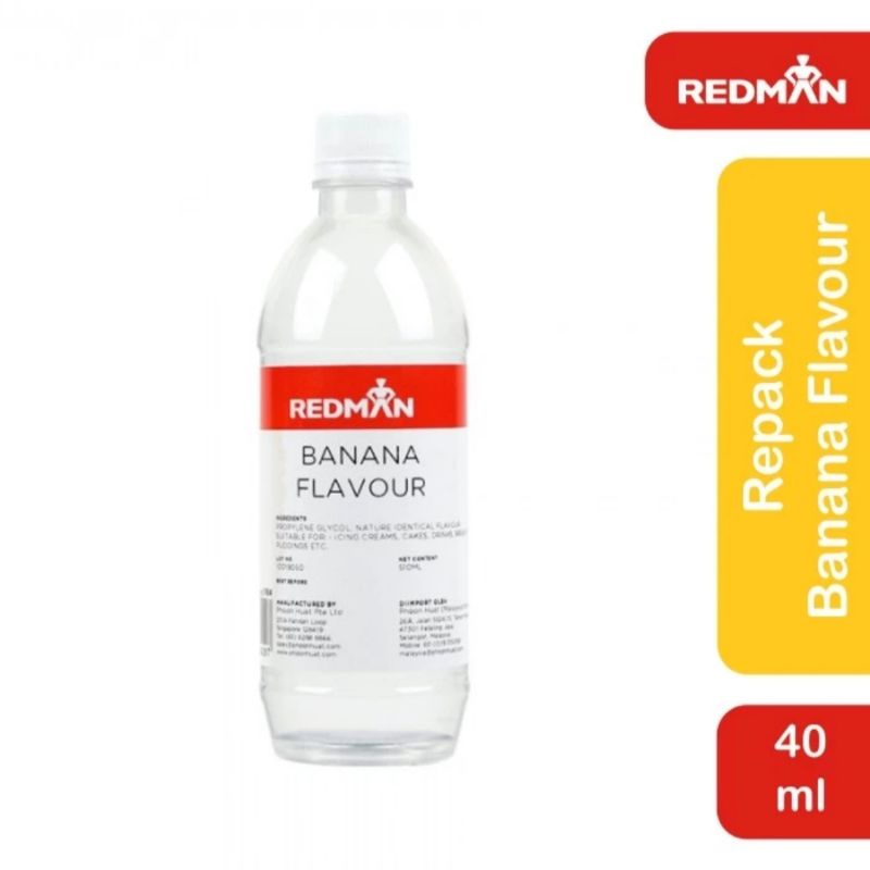 

Redman Banana Flavour 40 ml Perisa Perasa Esens Makanan Buah Pisang