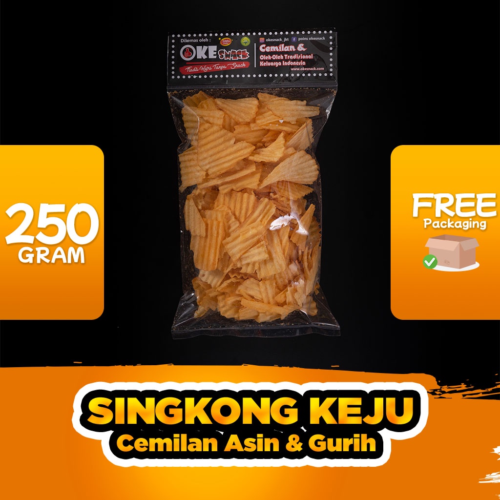 

OkeSnack Kripik Singkong Keju