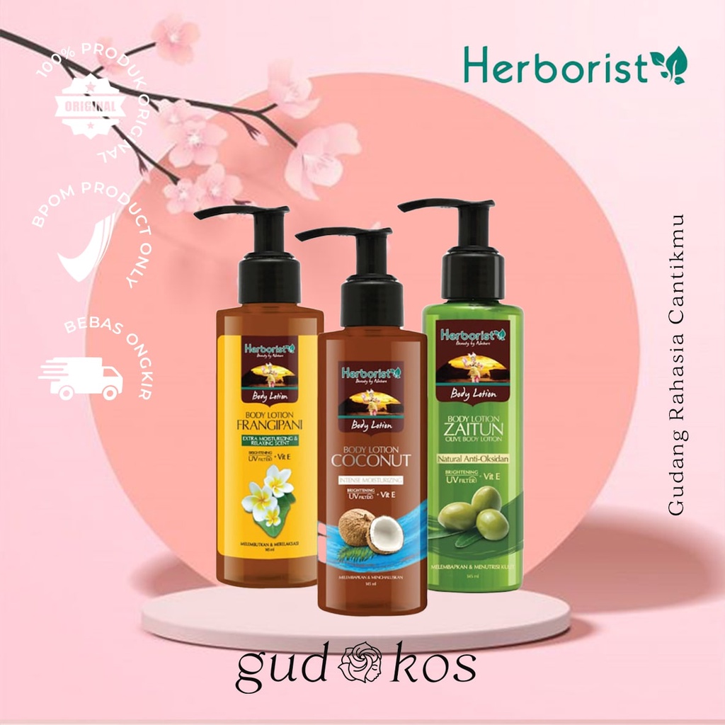 HERBORIST Body Lotion 145ml All Variant / Pelembab Kulit