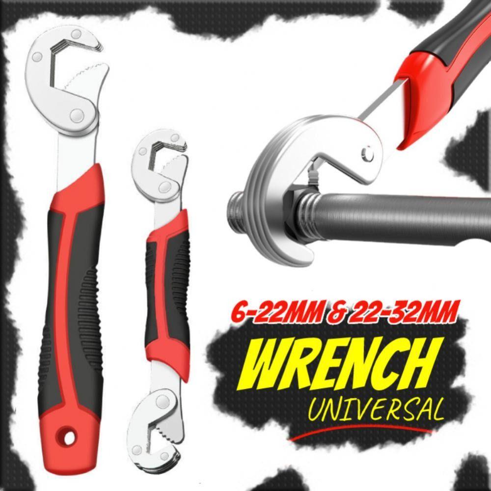 Lanfy Kunci Inggris 8-22/22-32mm Adjustable Repair Tool Non-slip Multi-Fungsi Mecanico Hand Tools Steel Grip Tool Open Ratchet Wrench