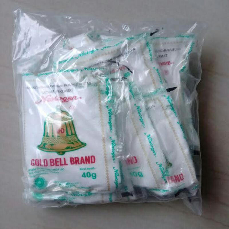 

SODIUM LONCENG PEMANIS NEOTOGEN GOLDEN BELL BRAND - 1pak isi 10pcs