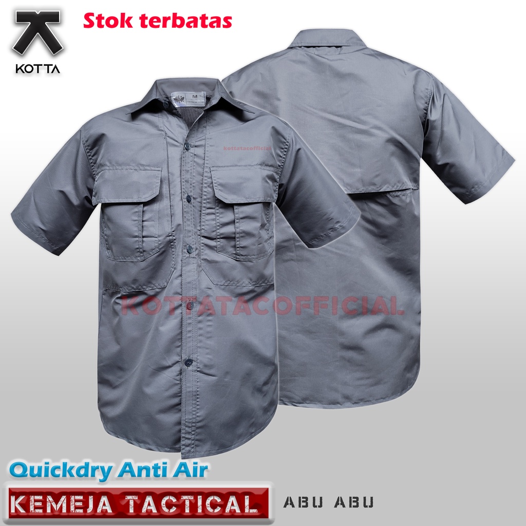 KEMEJA TACTICAL QUICKDRY ANTI AIR - KEMEJA TACTICAL LENGAN PENDEK - KEMEJA ANTI AIR - KEMEJA OUTDOOR QUICKDRY