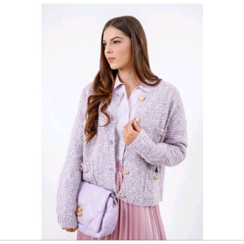 Benang Jarum Lydia Tweed Cardigan