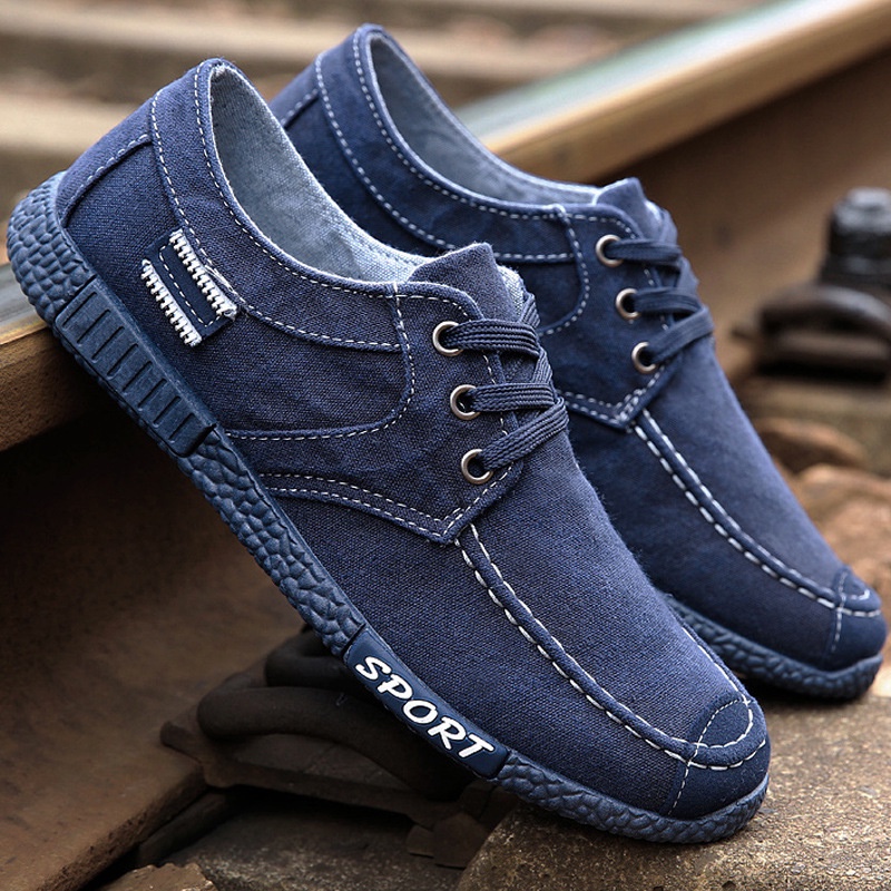Sepatu Kanvas Sepatu Beijing Tua Kain Sepatu  Sepatu Kerja Sepatu Casual Pria Borad Sepatu Korea fas