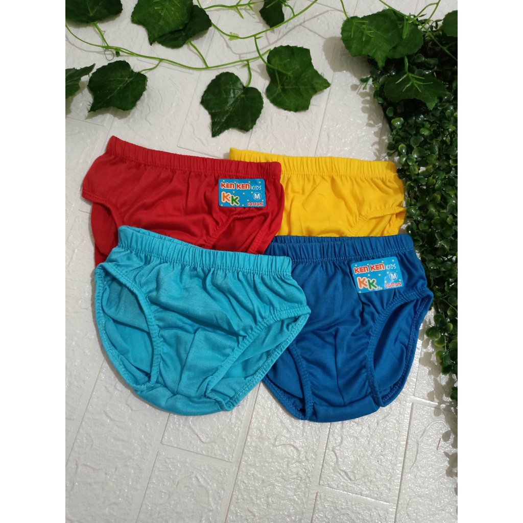 Celana Dalam Anak Laki laki Polos | CD Sempak Anak Cowok  | isi 12 Pcs | Size S M L XL